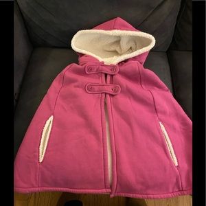 NWT Toddler fleece lined poncho style poncho